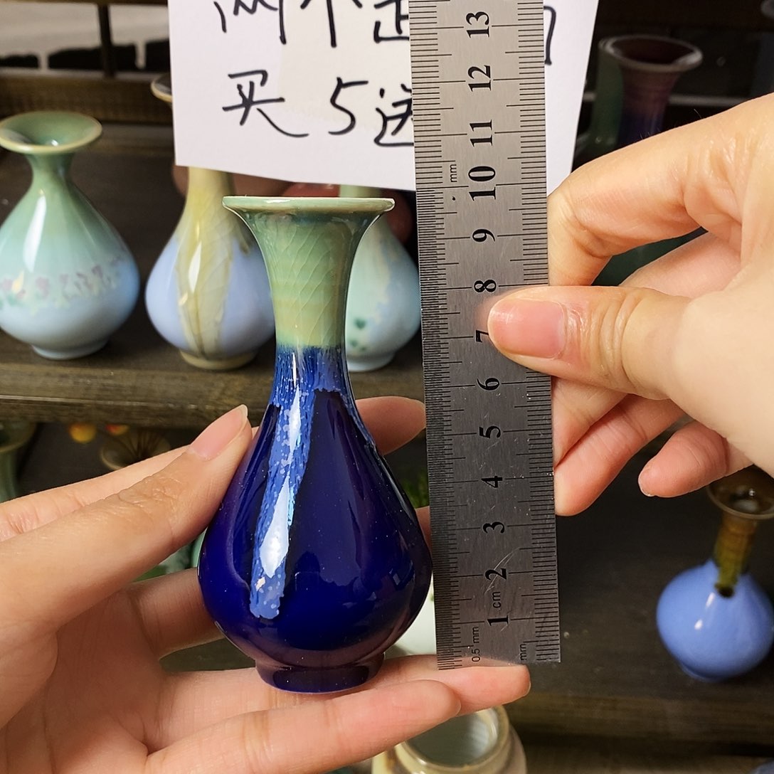 摆件景德镇高温陶瓷小花瓶