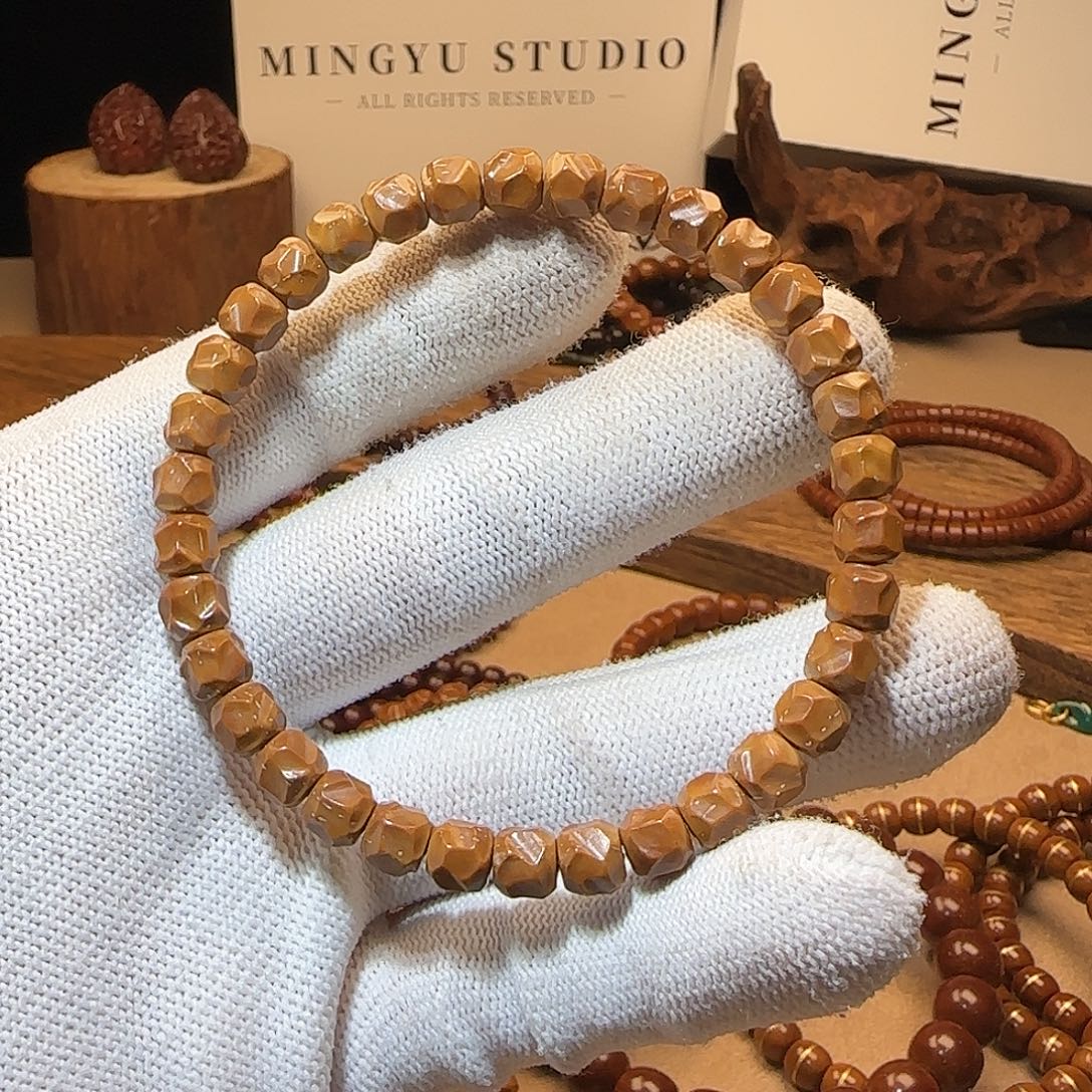 紫金鼠吊坠纯肉无相单圈7mm