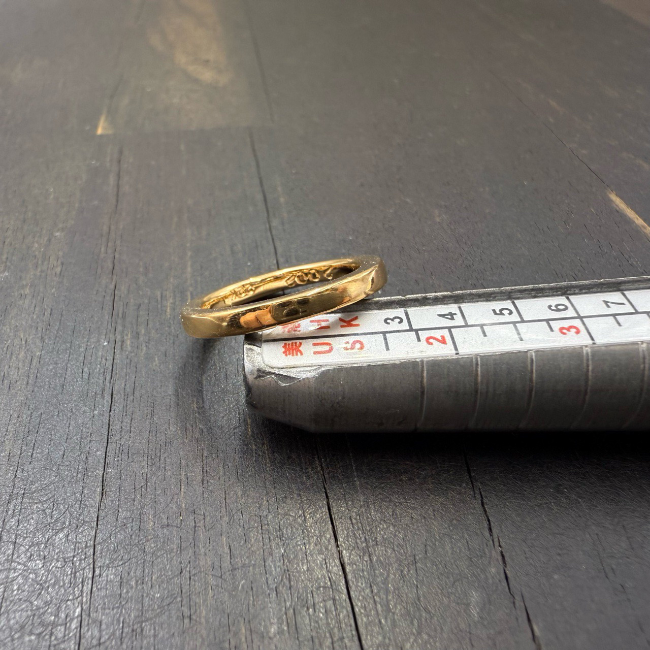 US7码 Chrome Hearts 克罗心 22k ntfl 3mm 戒指