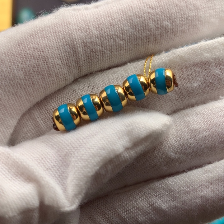 绿松石18K金镶嵌绿松石