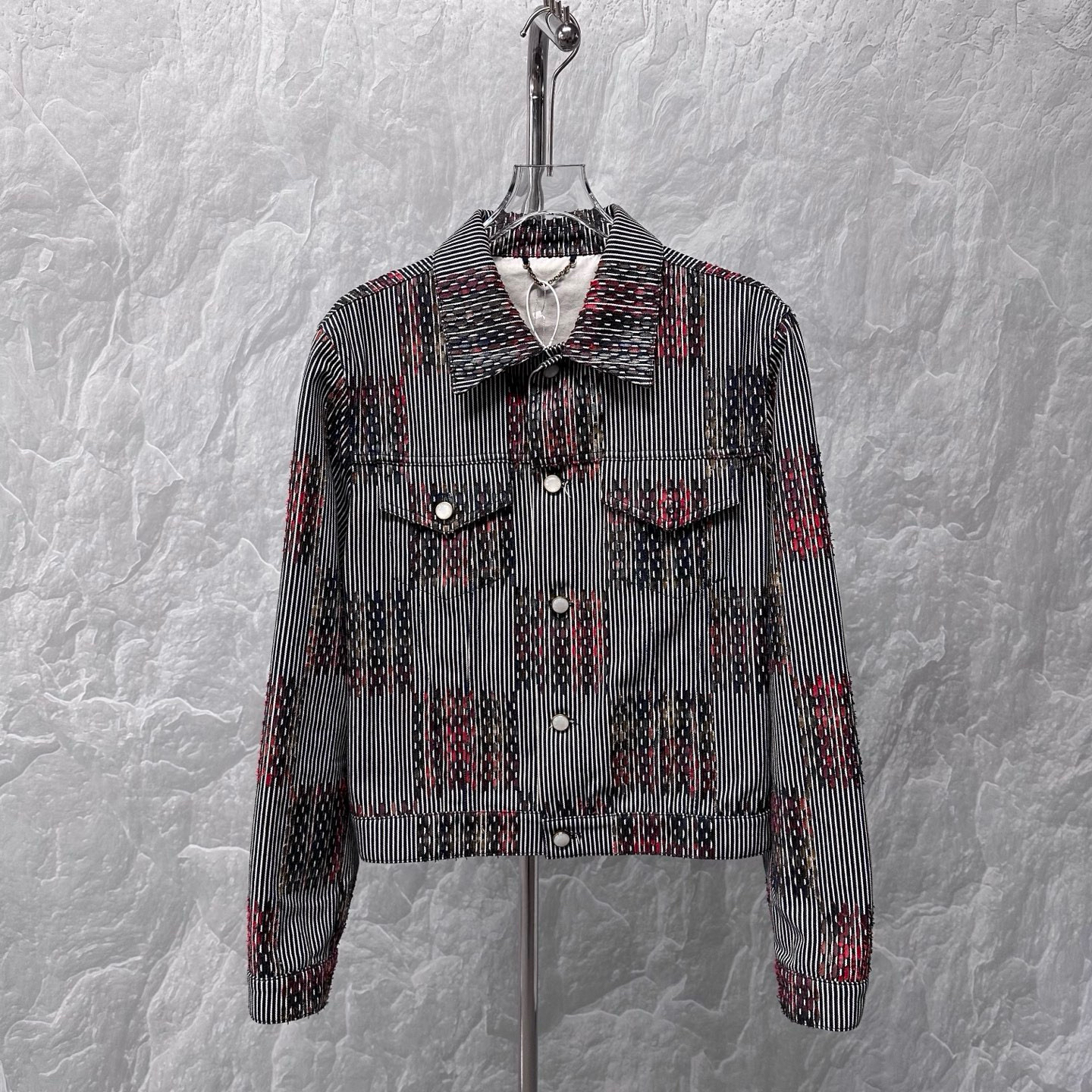 未使用 LouisVuitton/路易威登 FW24X添柏岚棋盘格外套50码D10505