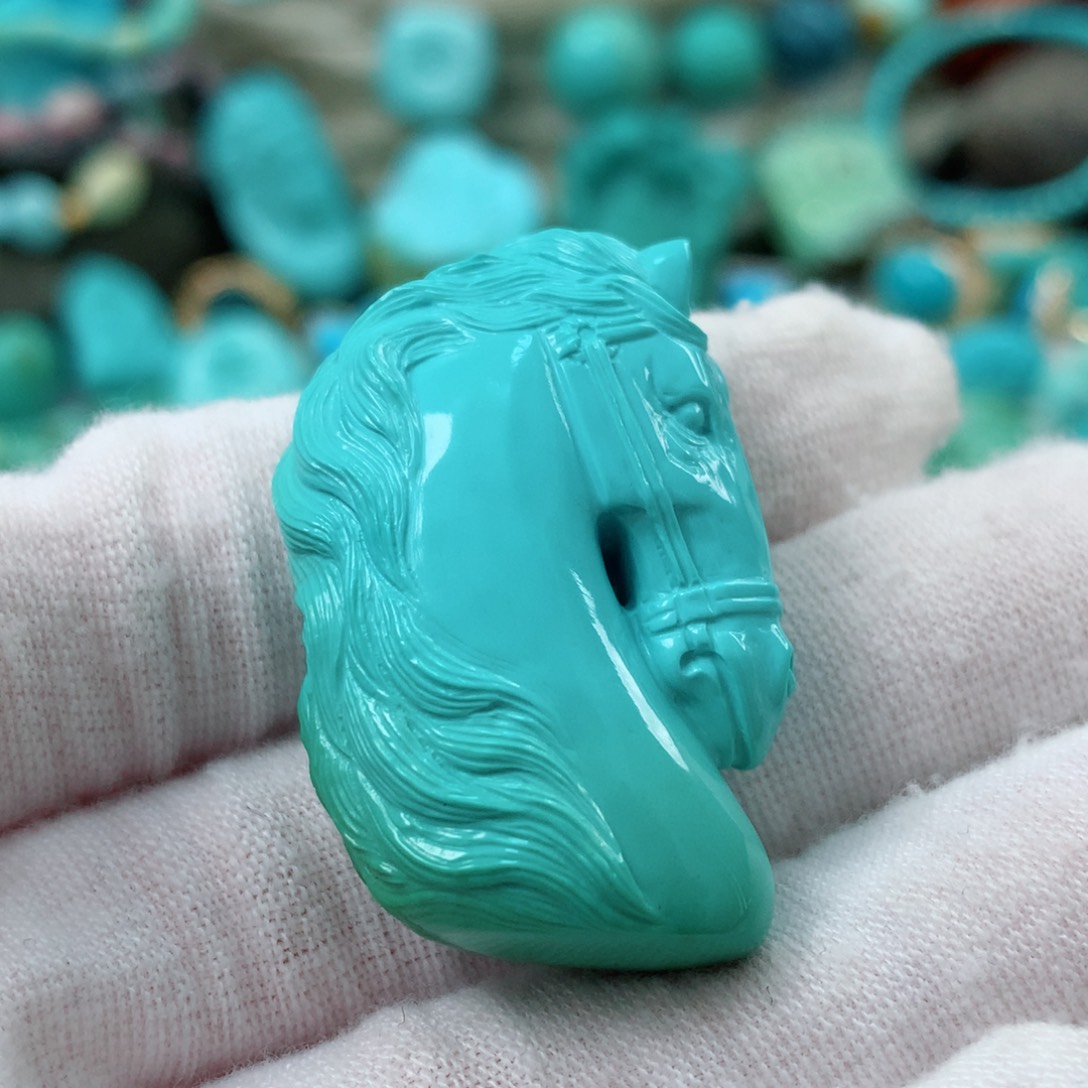 绿松石未镶嵌珠宝半成品