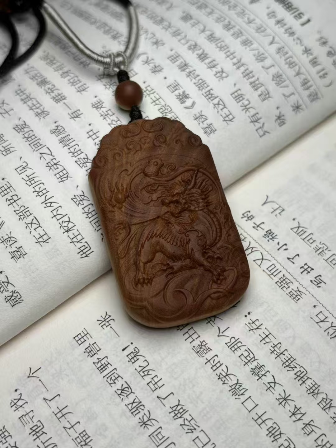 印度老山檀香麒麟平安牌