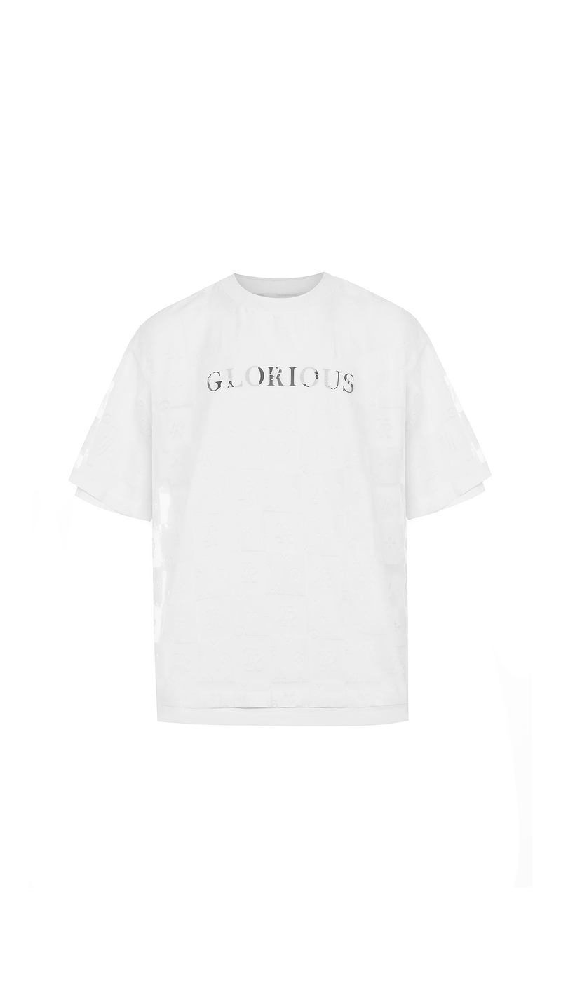 Trendiano字母格纹短袖T恤3LC1020070