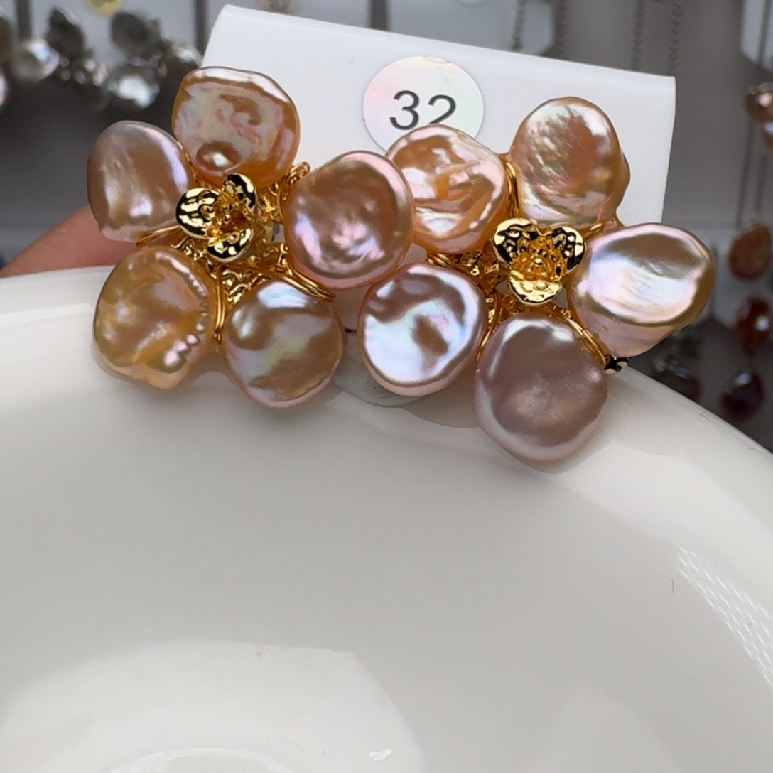 淡水珍珠未镶嵌耳饰