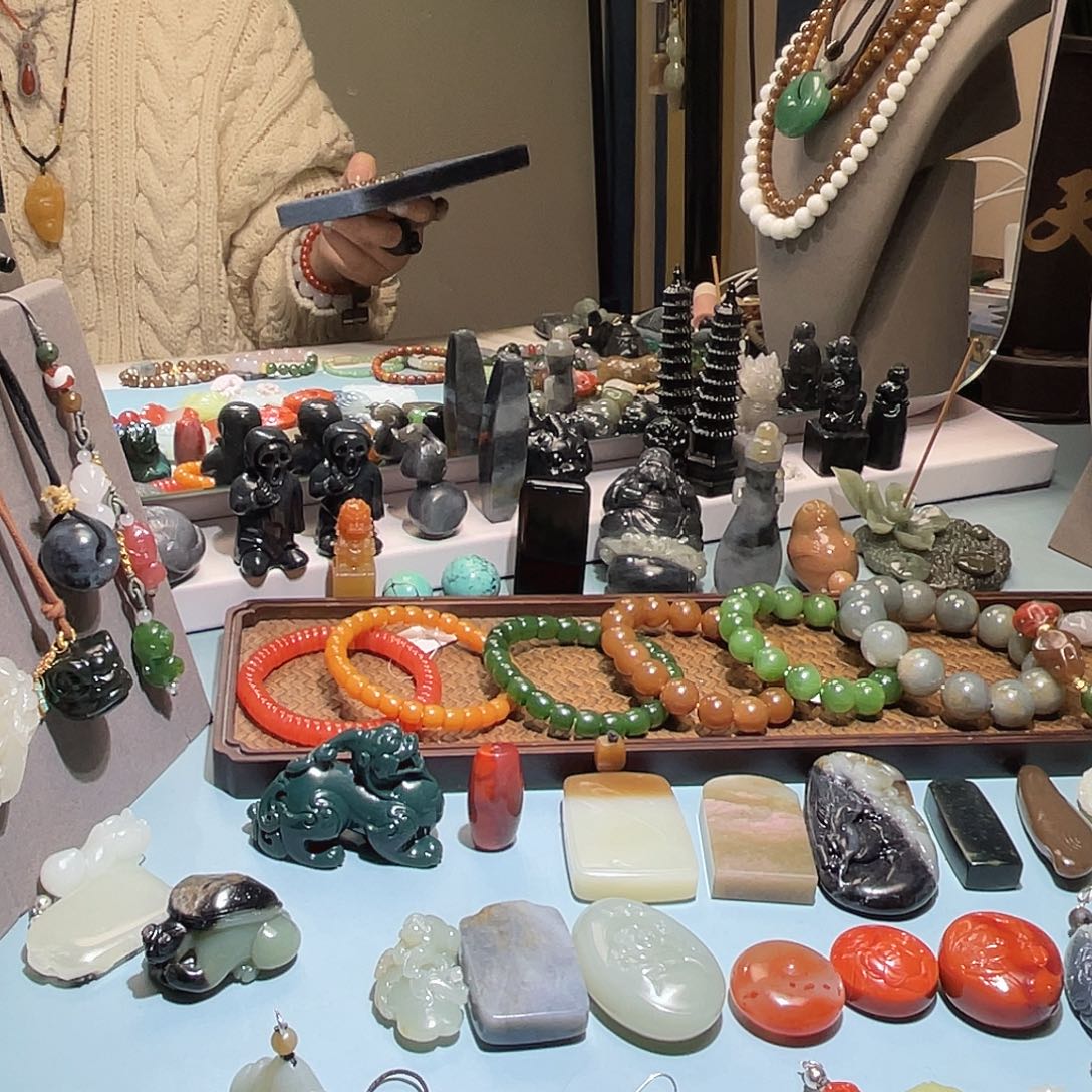 和田玉未镶嵌手链