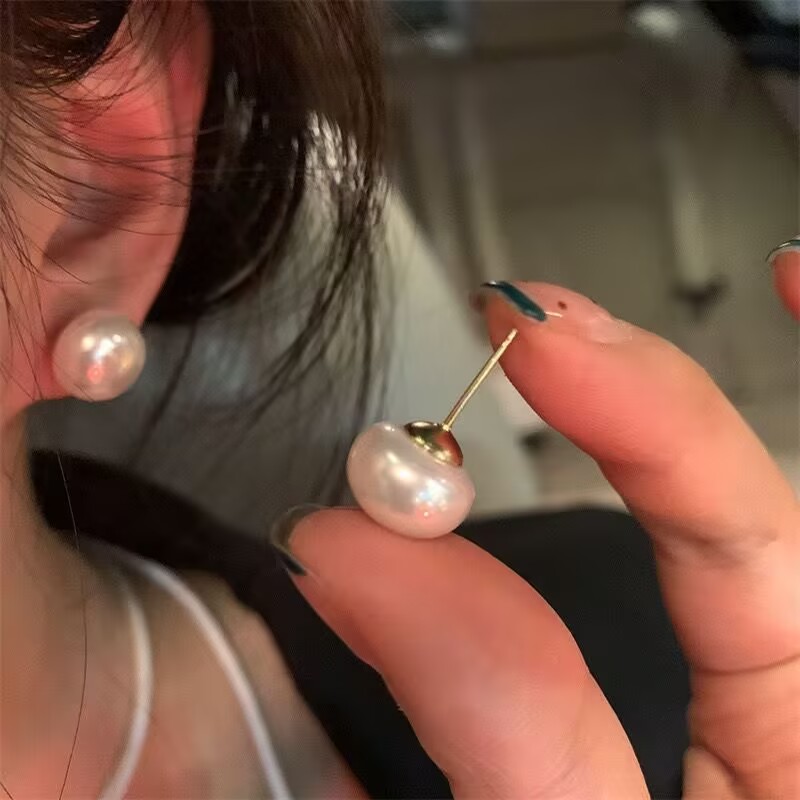 01-53高定馒头耳钉