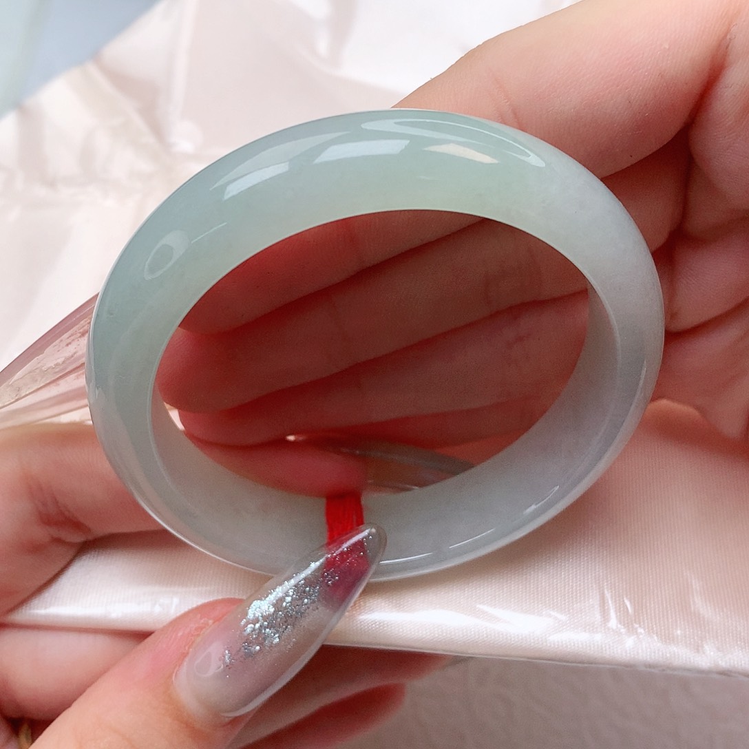 未镶嵌手镯翡翠正圈52