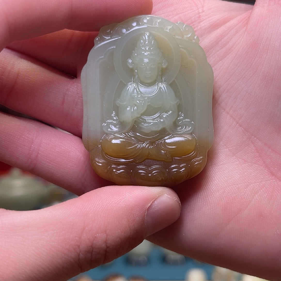 和田玉未镶嵌挂件