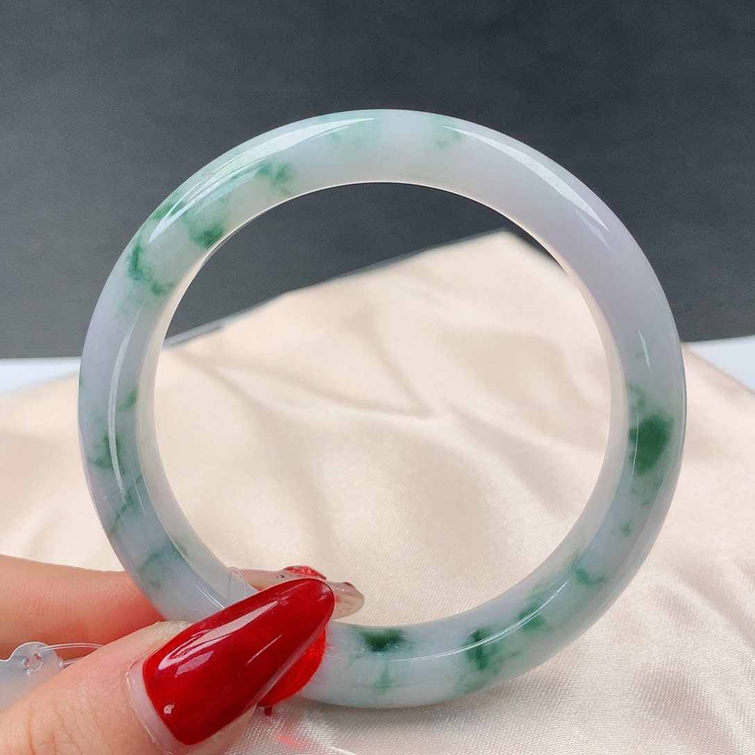 翡翠手镯未镶嵌123正56