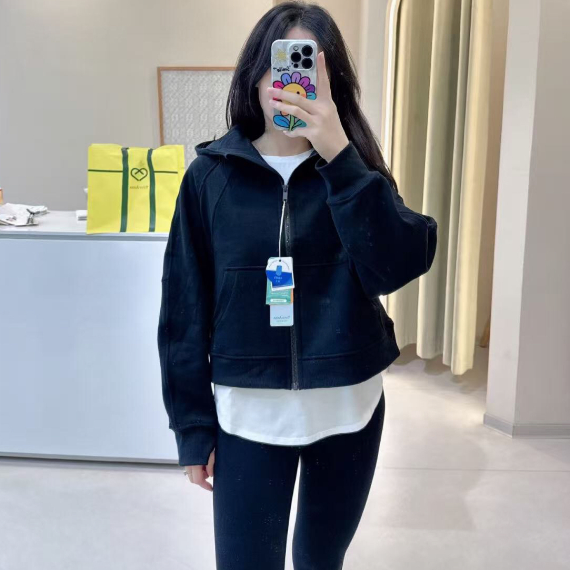 皇子精选｜拉链连帽短款卫衣时尚