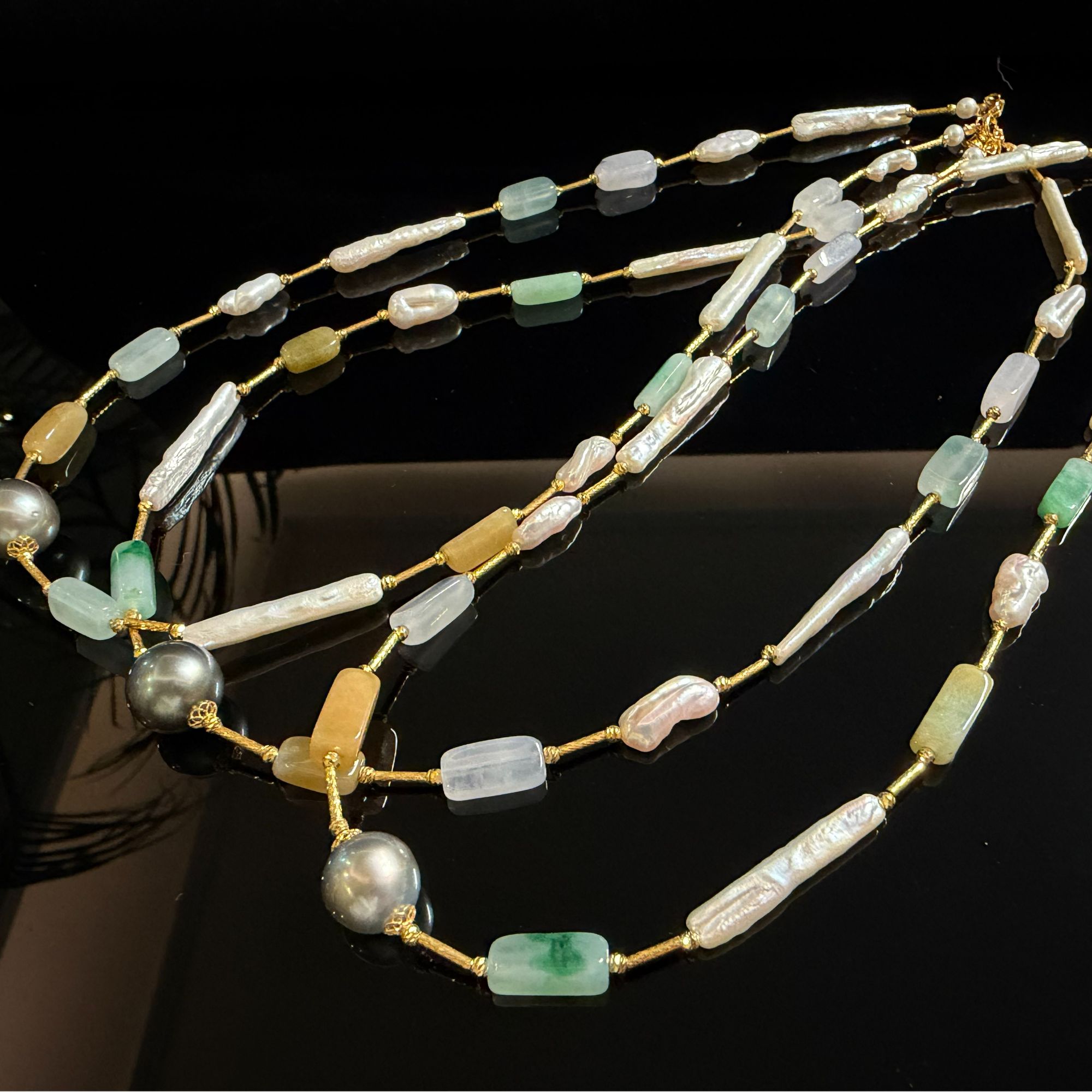 【眞寶舘】新年福利锁骨链、海水珍珠、多样性发货发一条、不挑选！