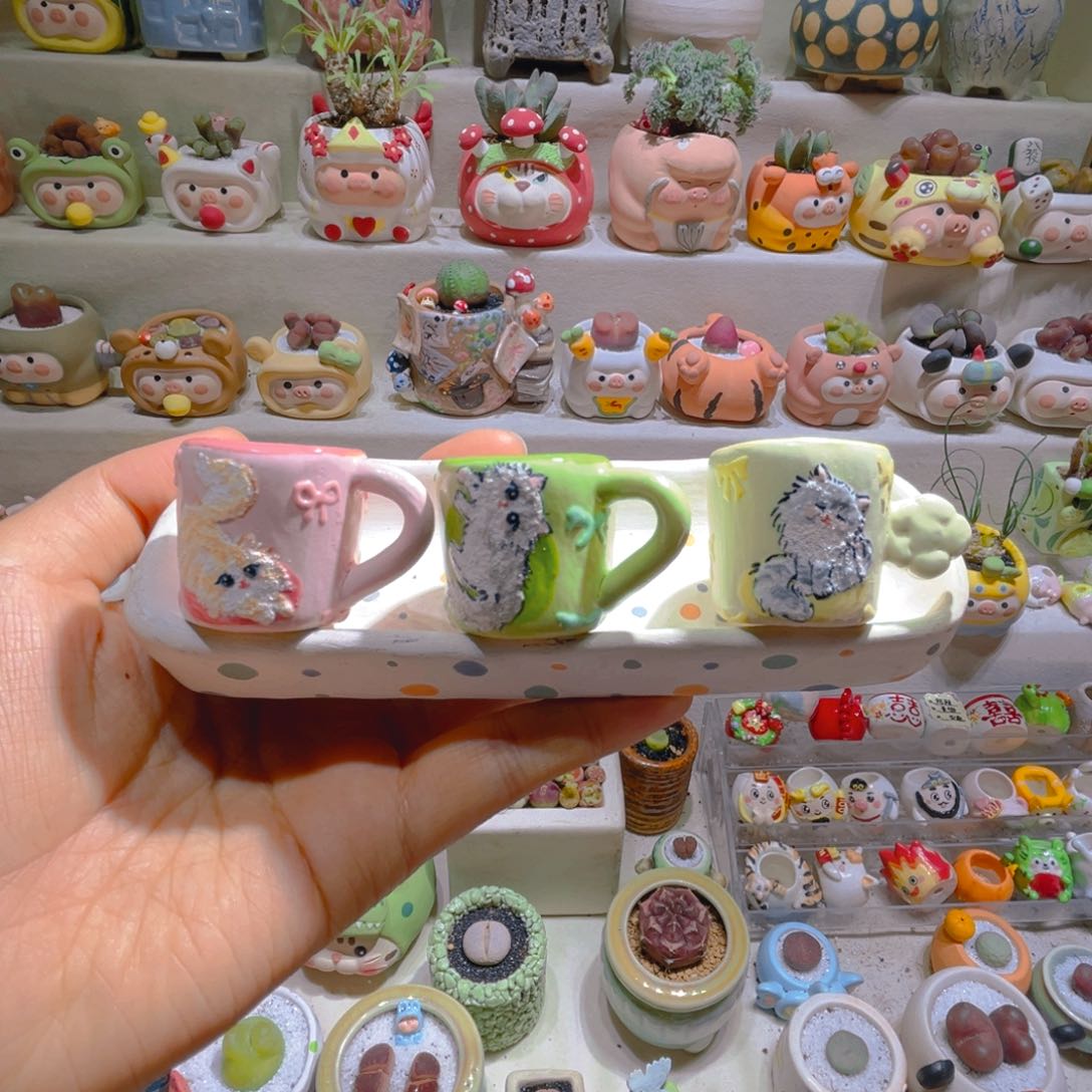 051纯手工制作重工盆盆38一只