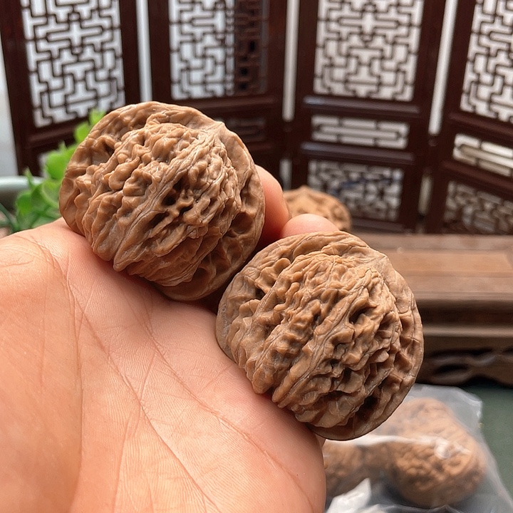 把件文玩核桃四座楼