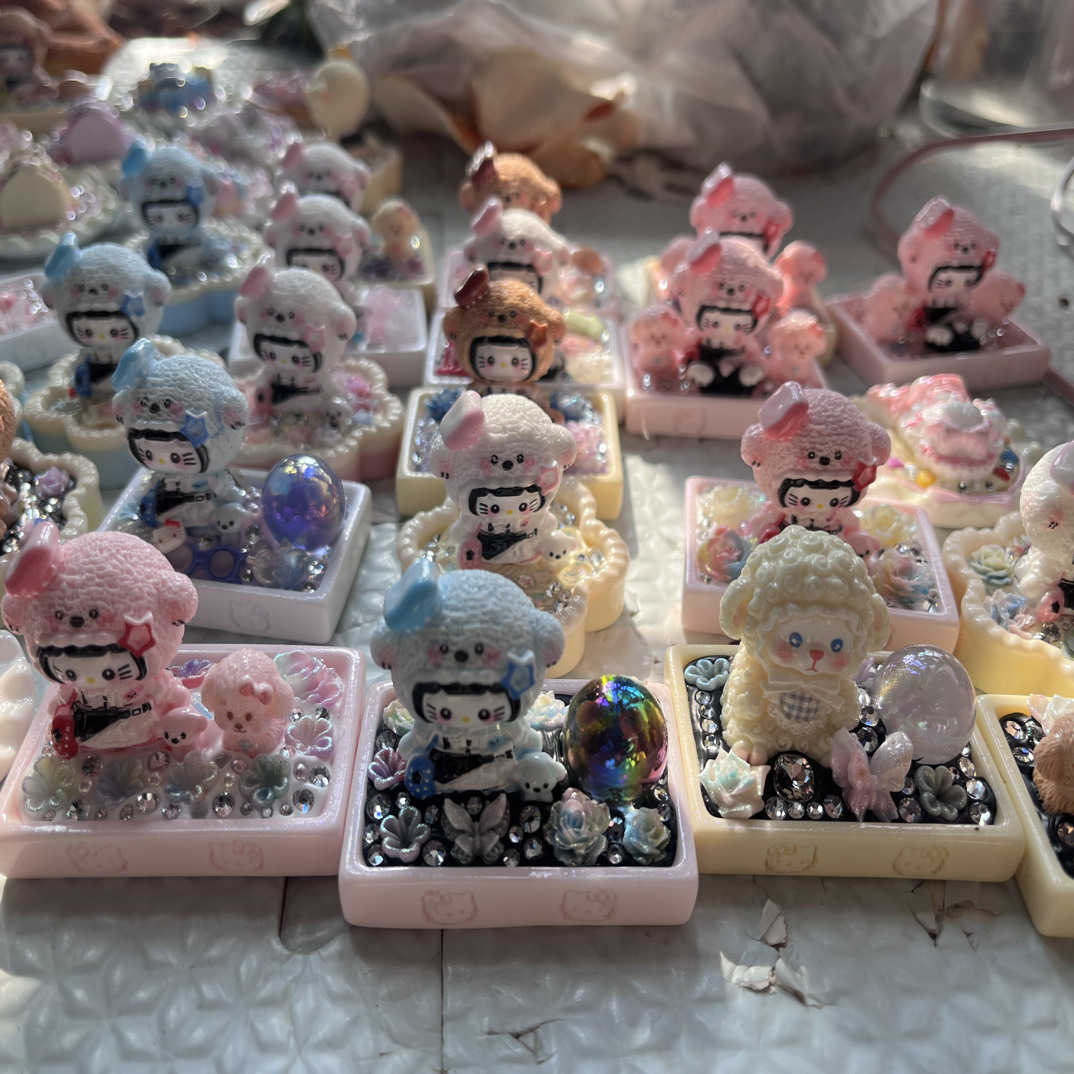 手作奶油胶diy 摆件