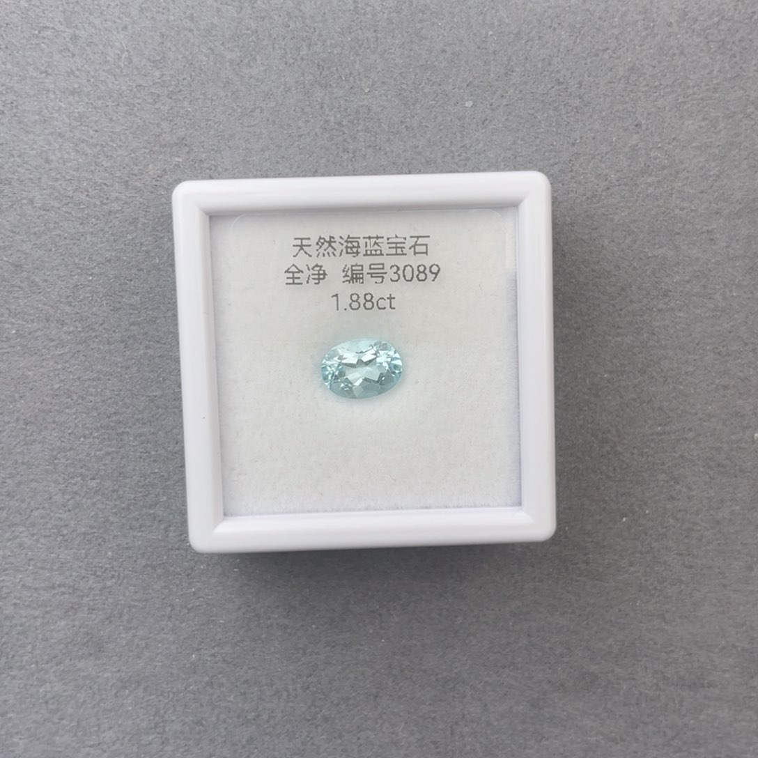 海蓝宝石裸石未镶嵌天然全净无瑕