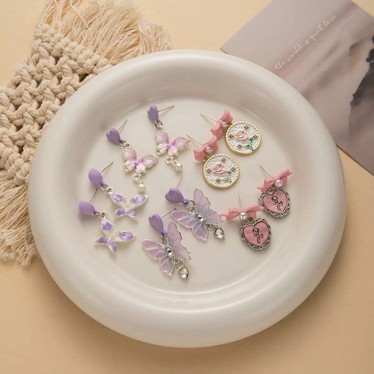 铜合金合成锆石耳饰 直播连接  下单对应价格 （下单备注抖音名）