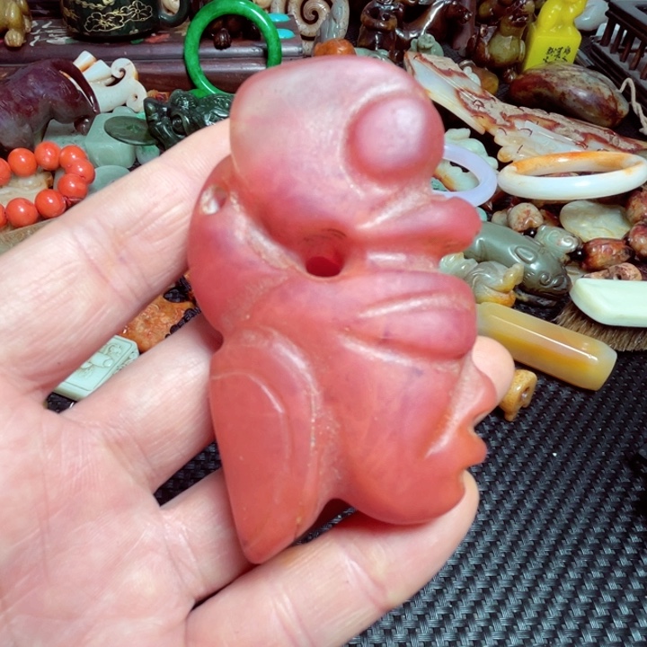 滴血莲花菩提把件