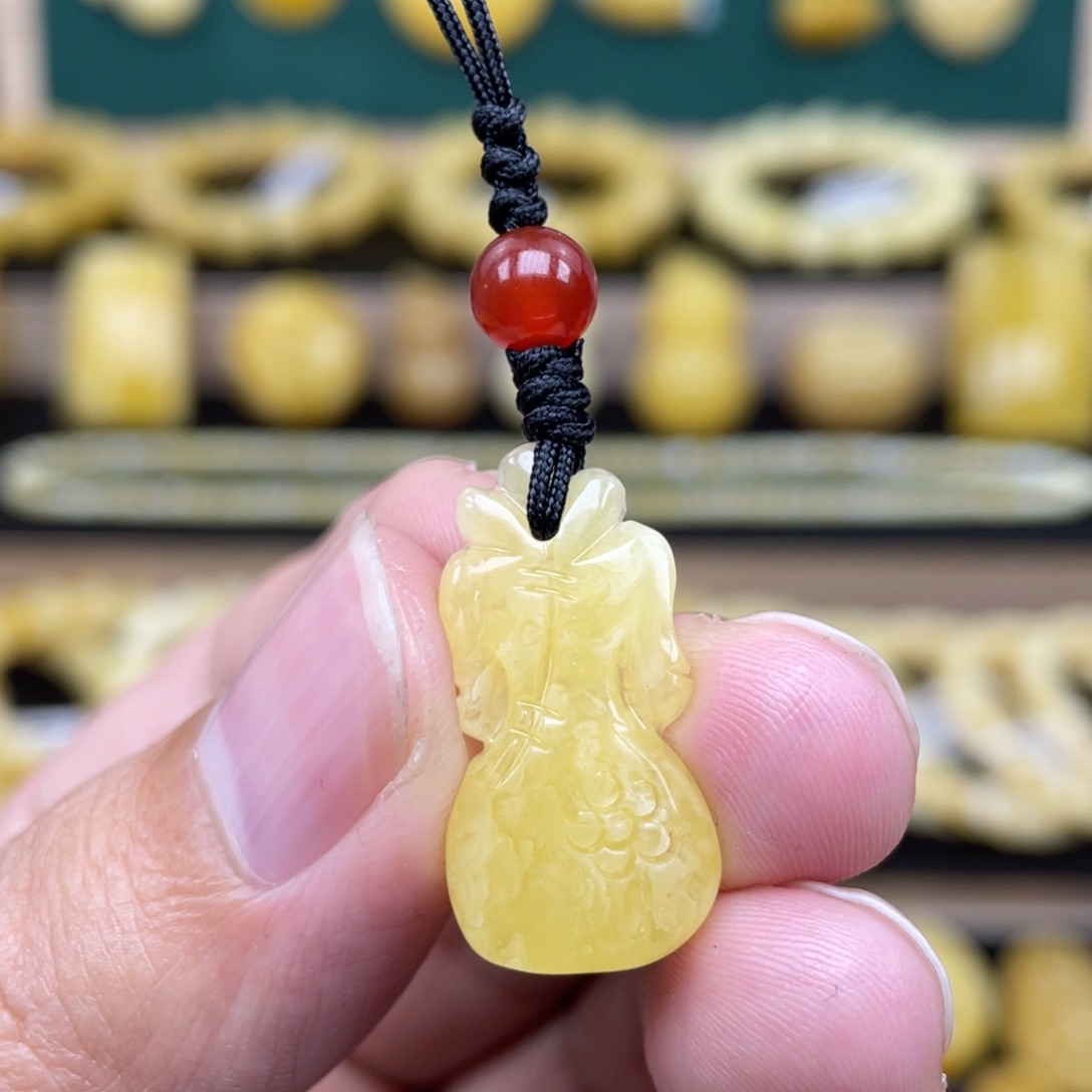 琥珀裸石未镶嵌琥珀蜜蜡