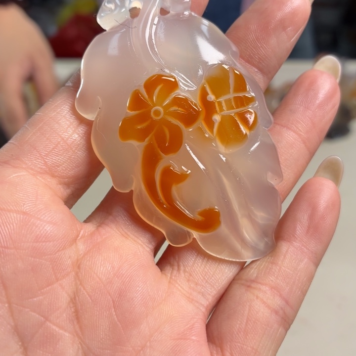 玛瑙/玉髓未镶嵌吊坠(不含链)