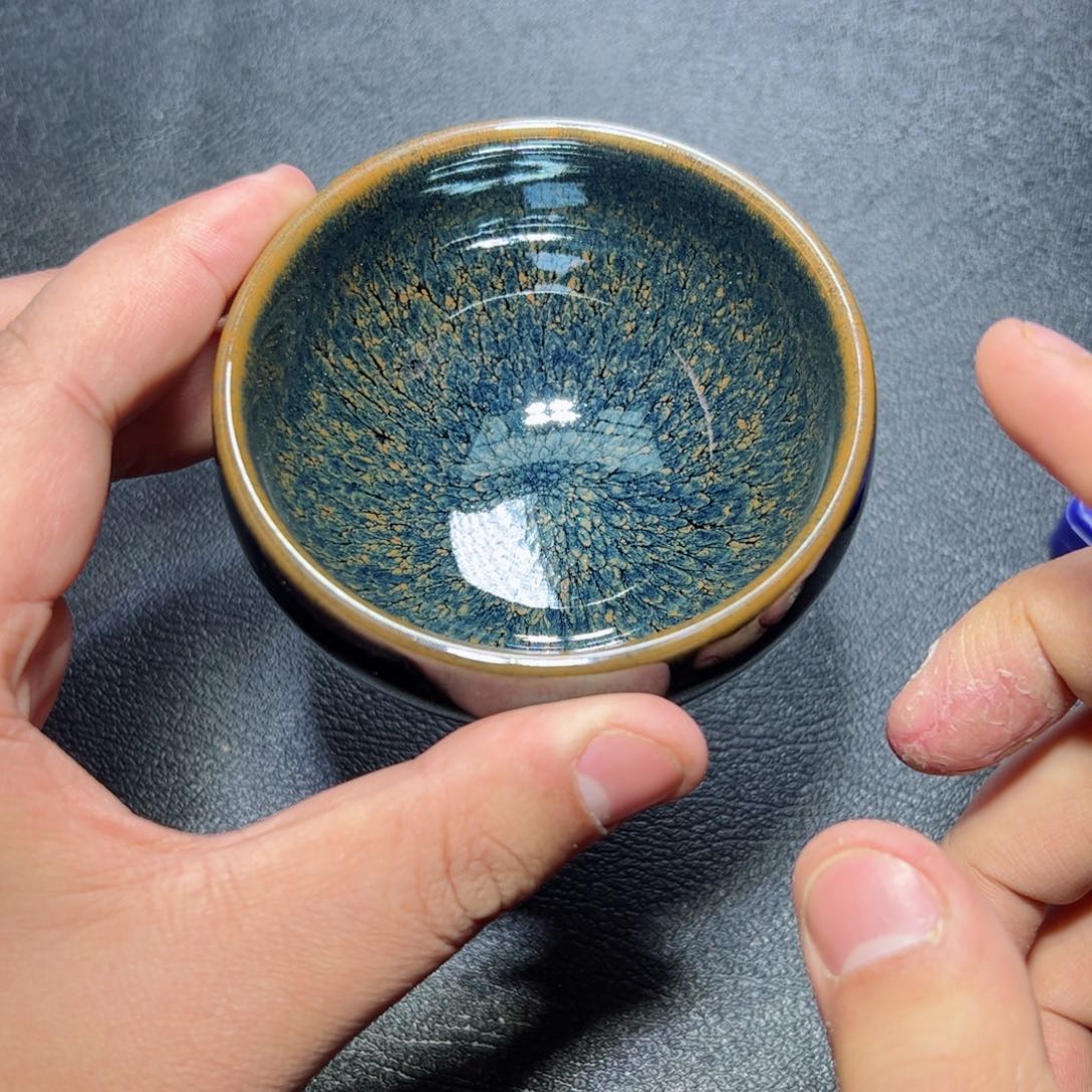 茶盏水墨建窑建盏主人杯
