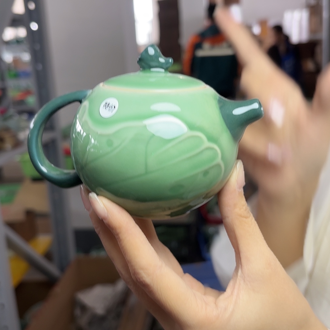 龙泉云间青瓷小米茶器