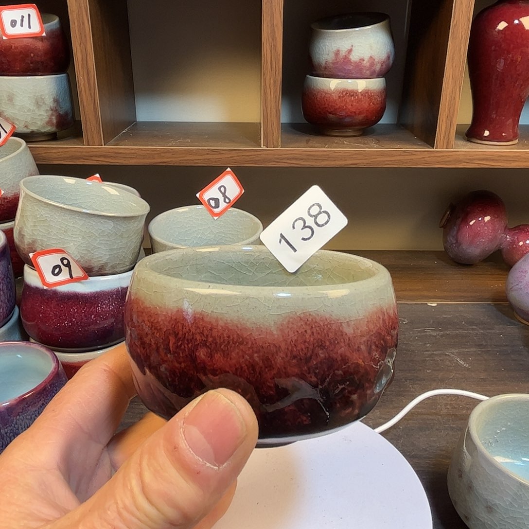 钧瓷杯子#钧瓷#原矿釉#高温#茶器#非遗传承