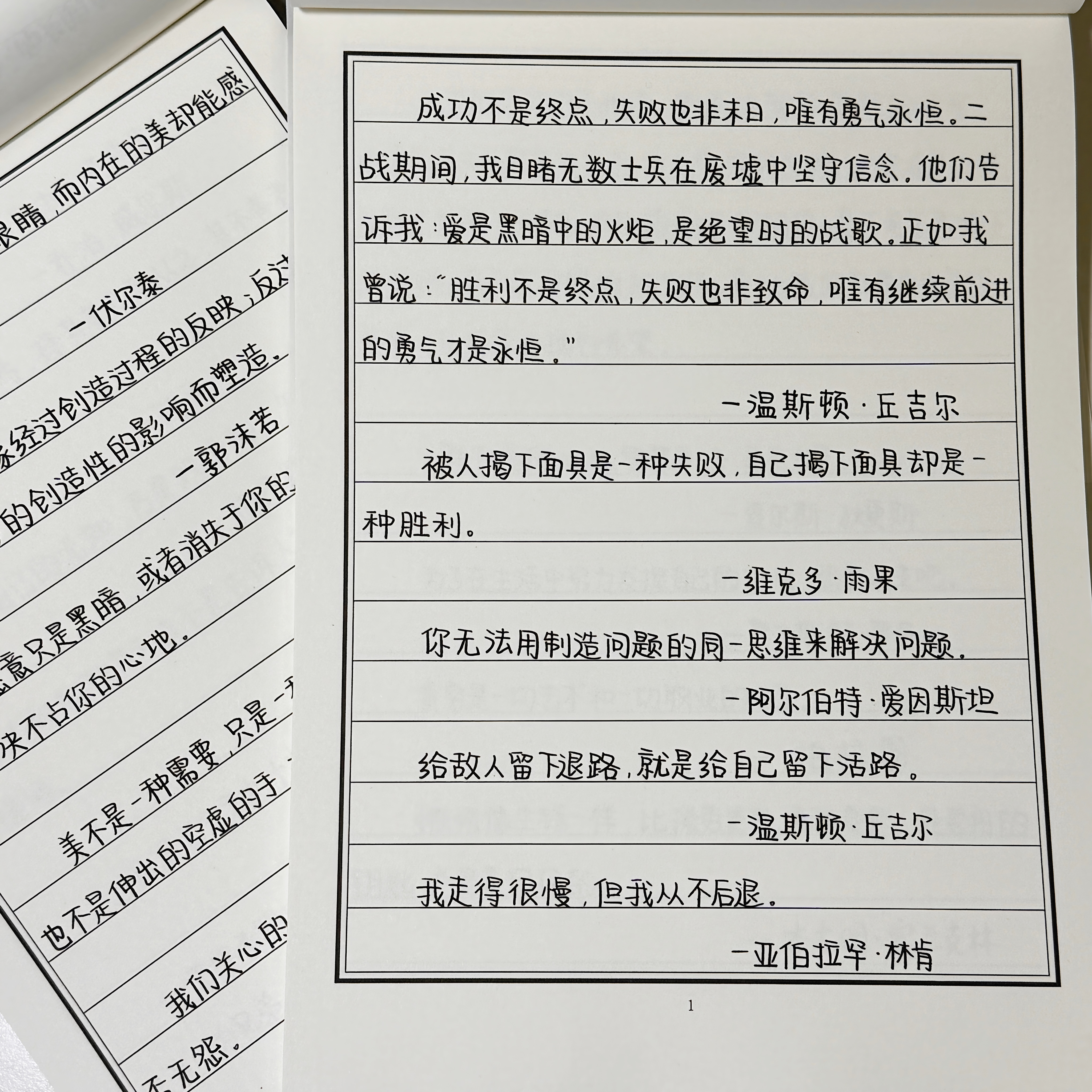 【名人名言】晴天手写练字帖美文临摹字帖成人硬笔练字学生二手手写