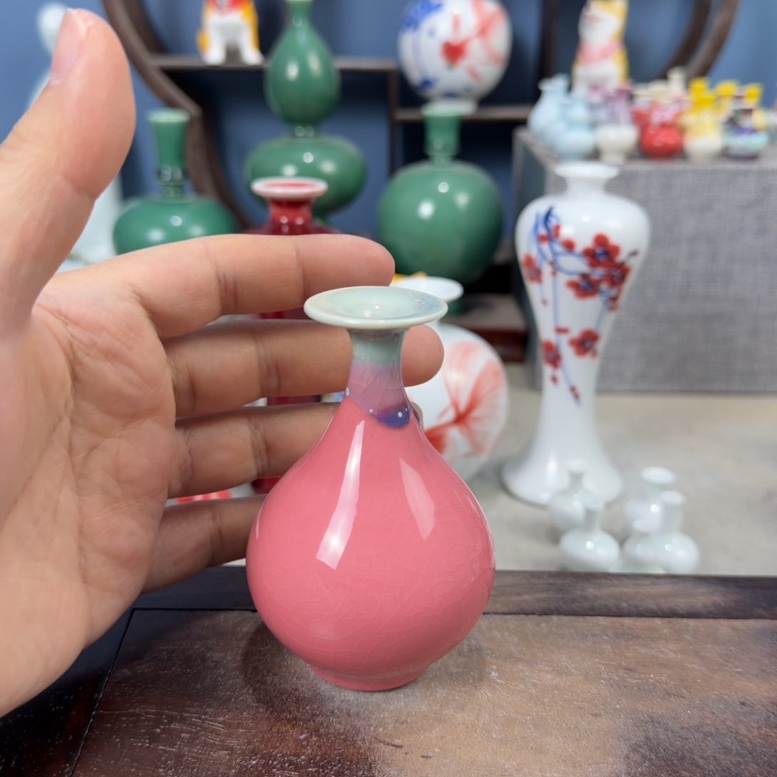 陶瓷手工小花器摆件