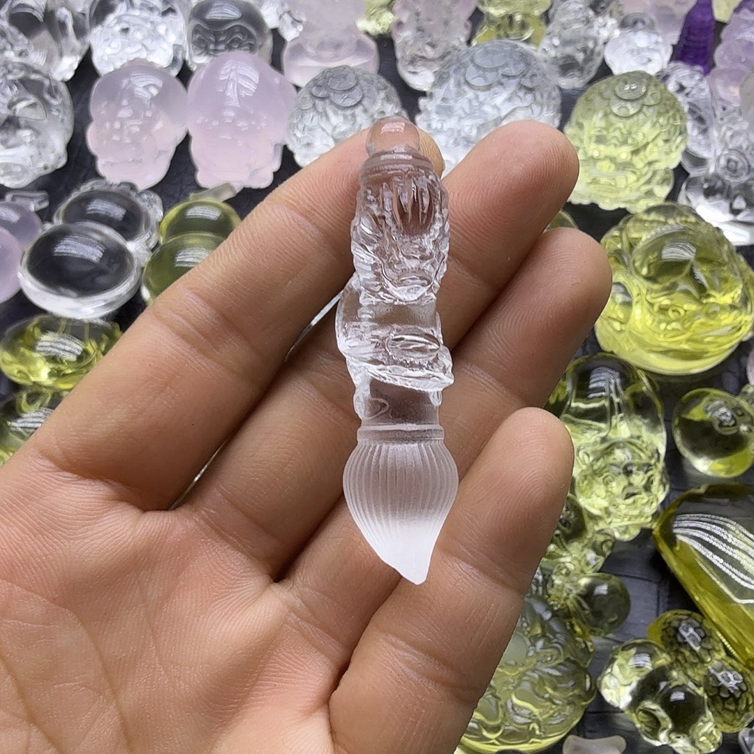 春***煦水晶未镶嵌颈饰吊坠