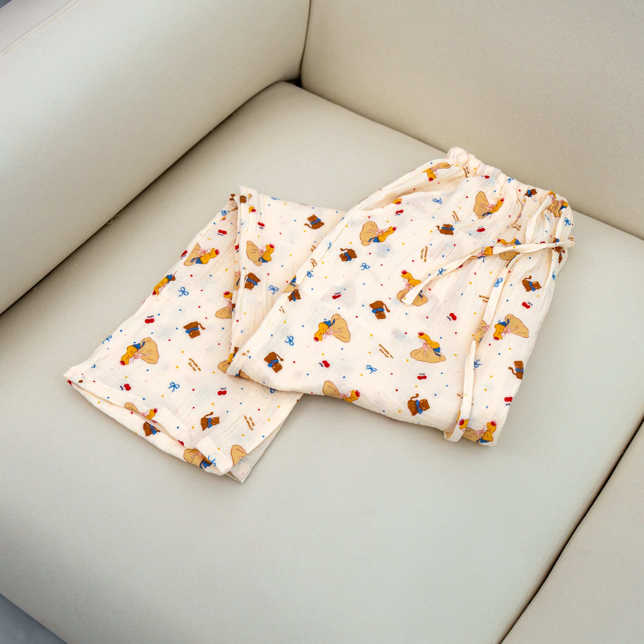 【京会社】皱布睡裤 在逃公主