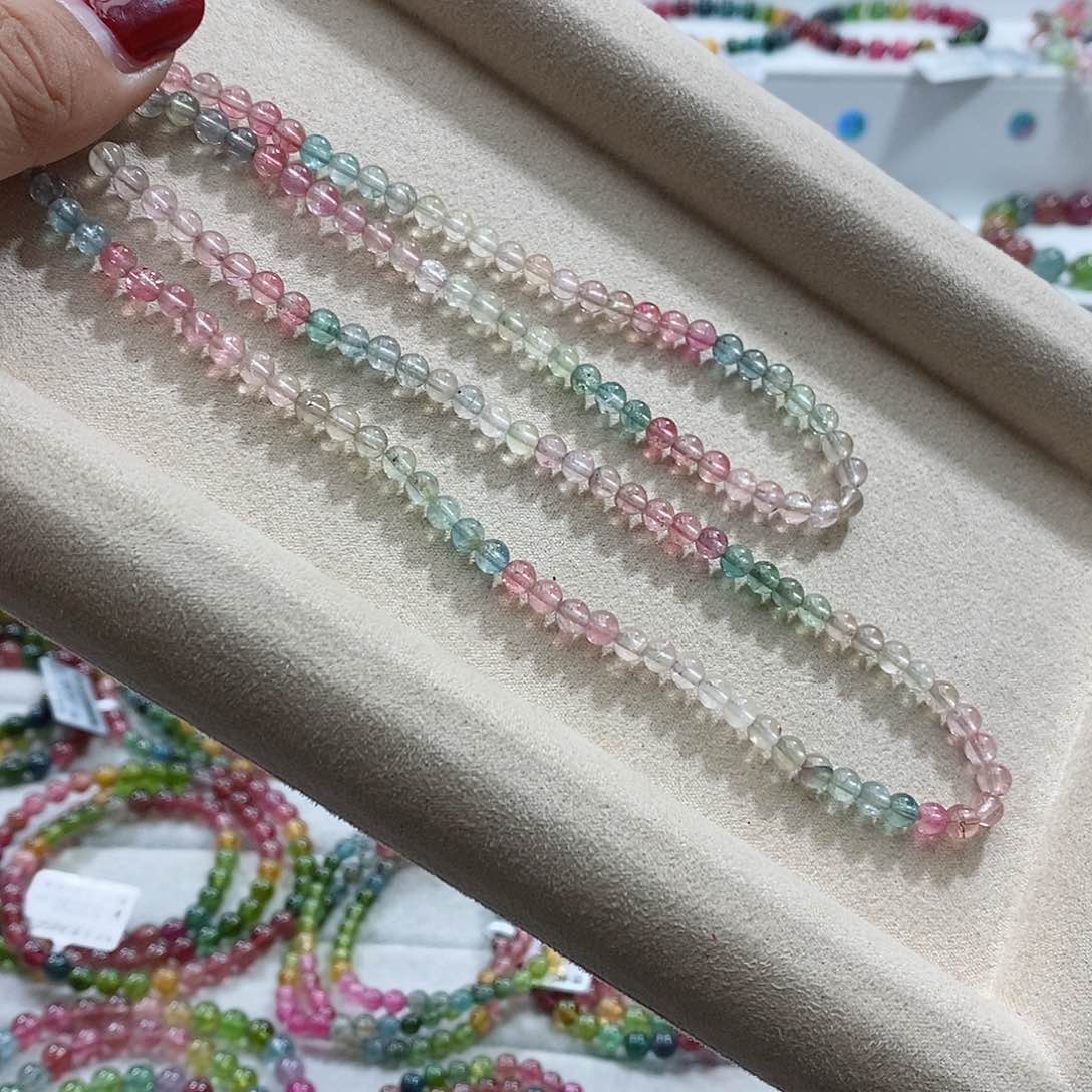 碧玺手链未镶嵌多样性发一条