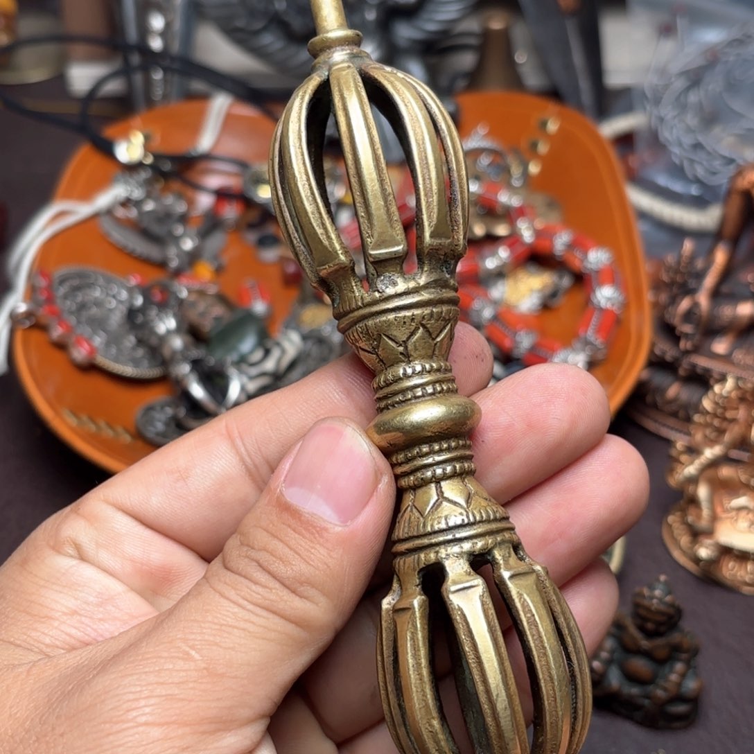 铜星月菩提挂件星月