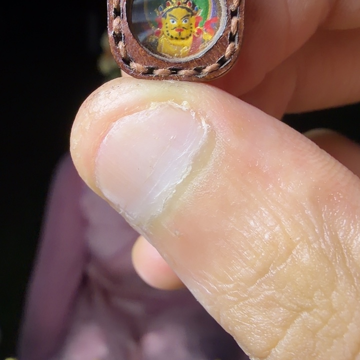 吊坠黄C擦擦～热贡纯手绘