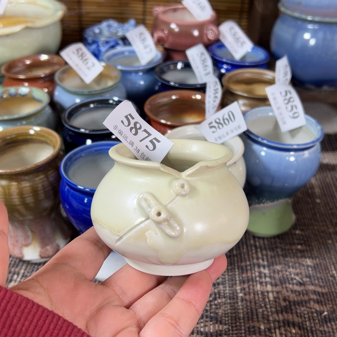 红陶景德镇手工花盆