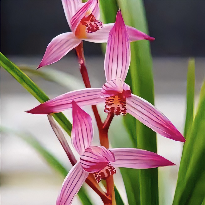 【中国红】春剑名品 老种3苗 花开浓香 好养易活 对版