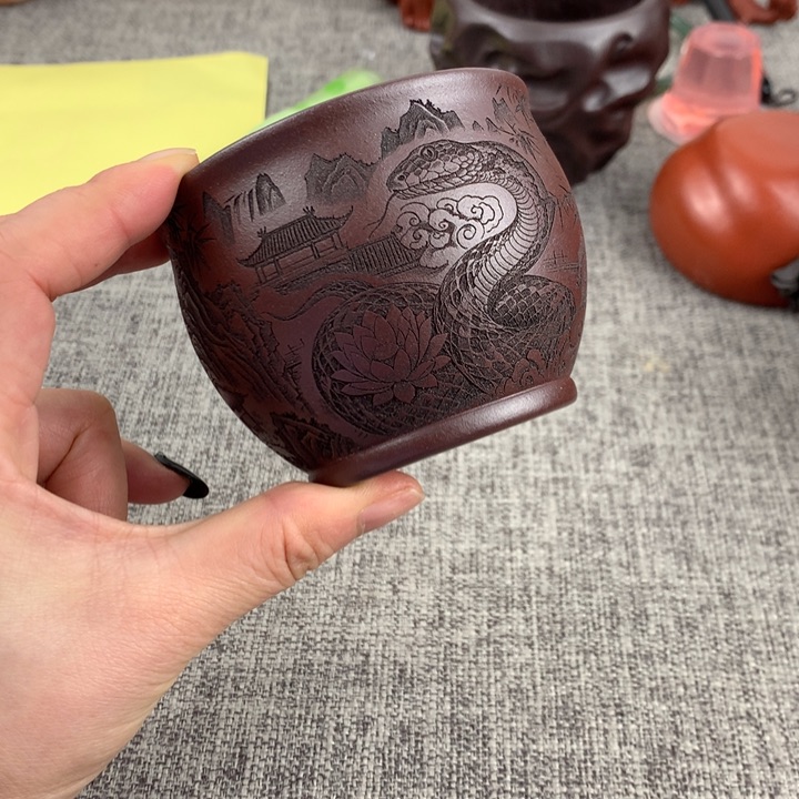 紫砂茶杯高端主人杯