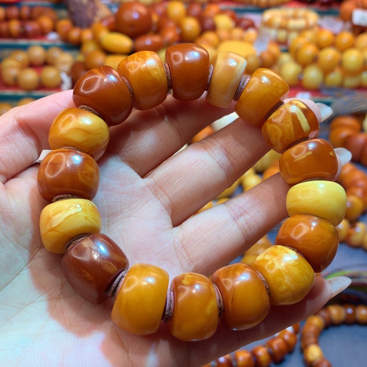 【闪购商品】蜜蜡手串未镶嵌蜜蜡手串