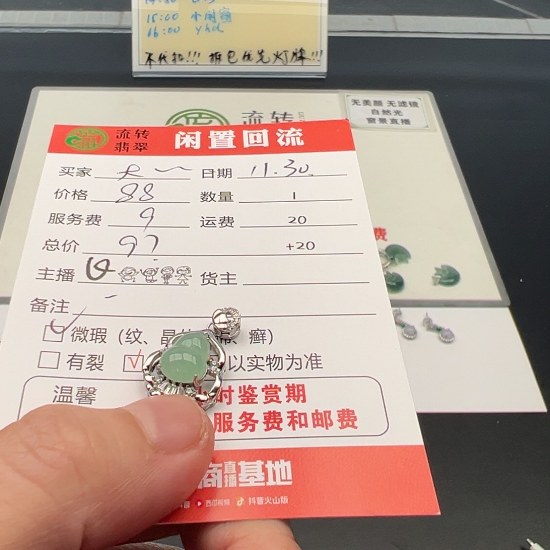 颈饰银S925镶嵌翡翠?****丽12345678