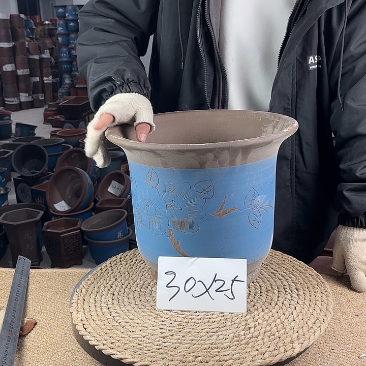 红陶紫砂花盆紫砂