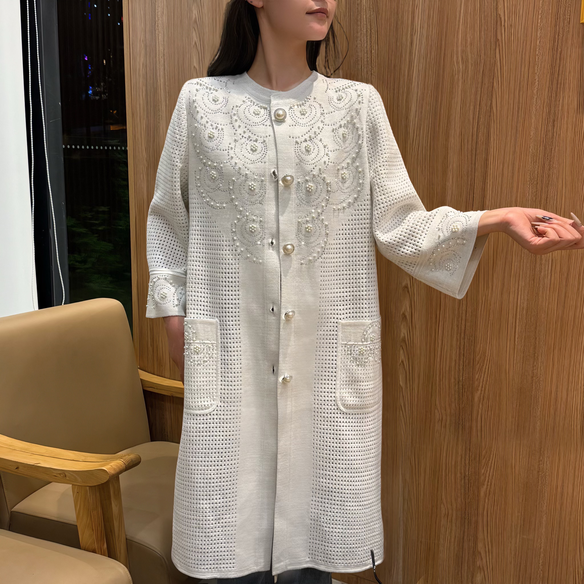 【NAZ】哈萨克民族风毛衣外套 妈妈款