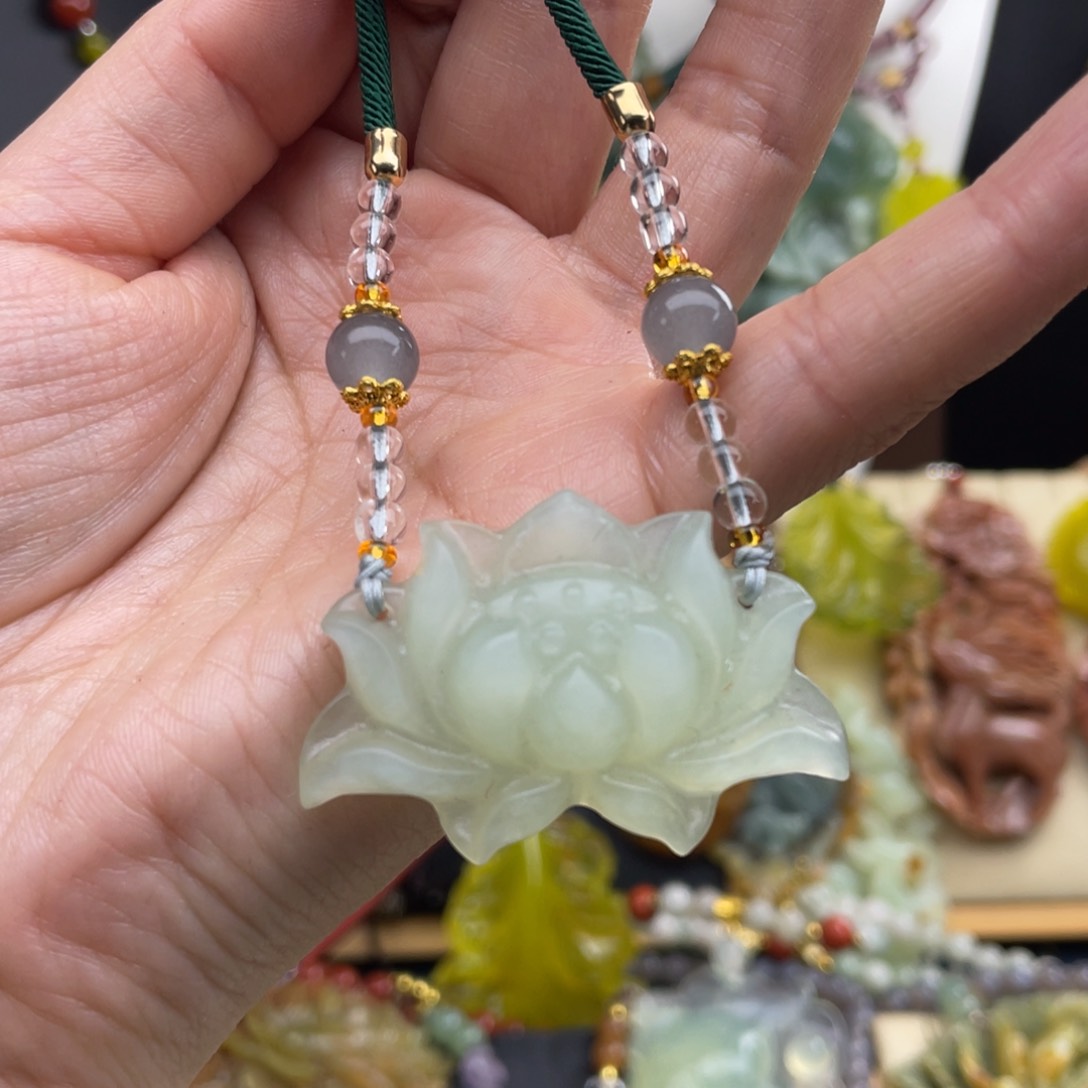 未镶嵌岫玉项链888