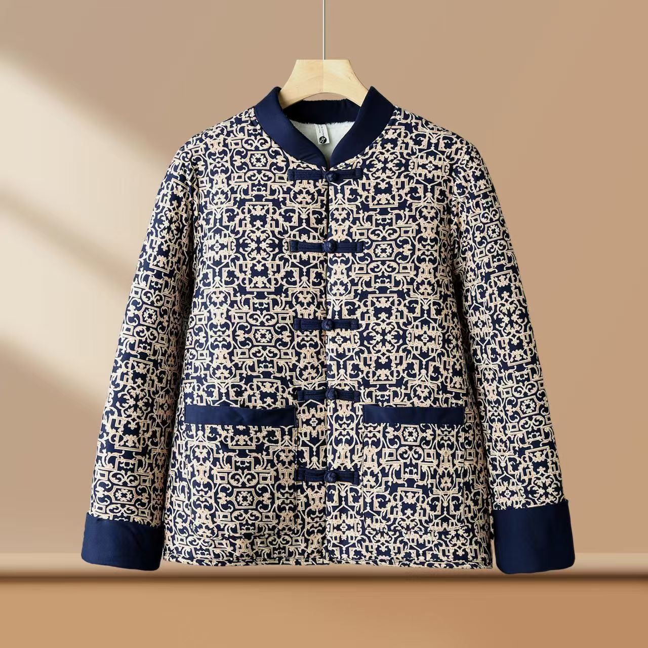 2025新款中年妈妈秋冬装国风加厚唐装外套新中式加绒棉衣盘扣棉袄