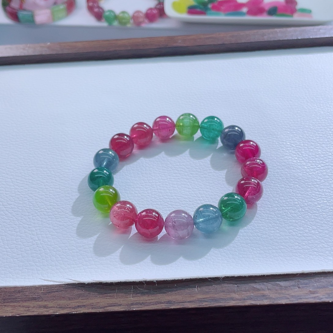 碧玺手链未镶嵌12mm左右