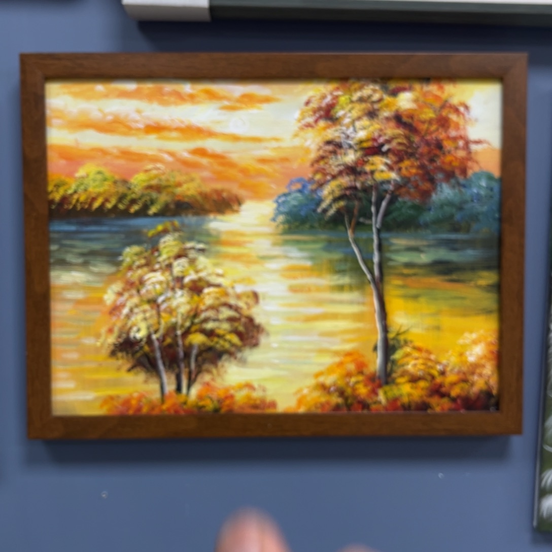 手工手绘精品油画30+40厘米带框