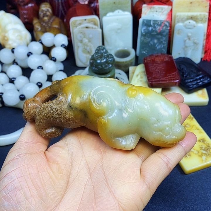 白玉菩提把件精选