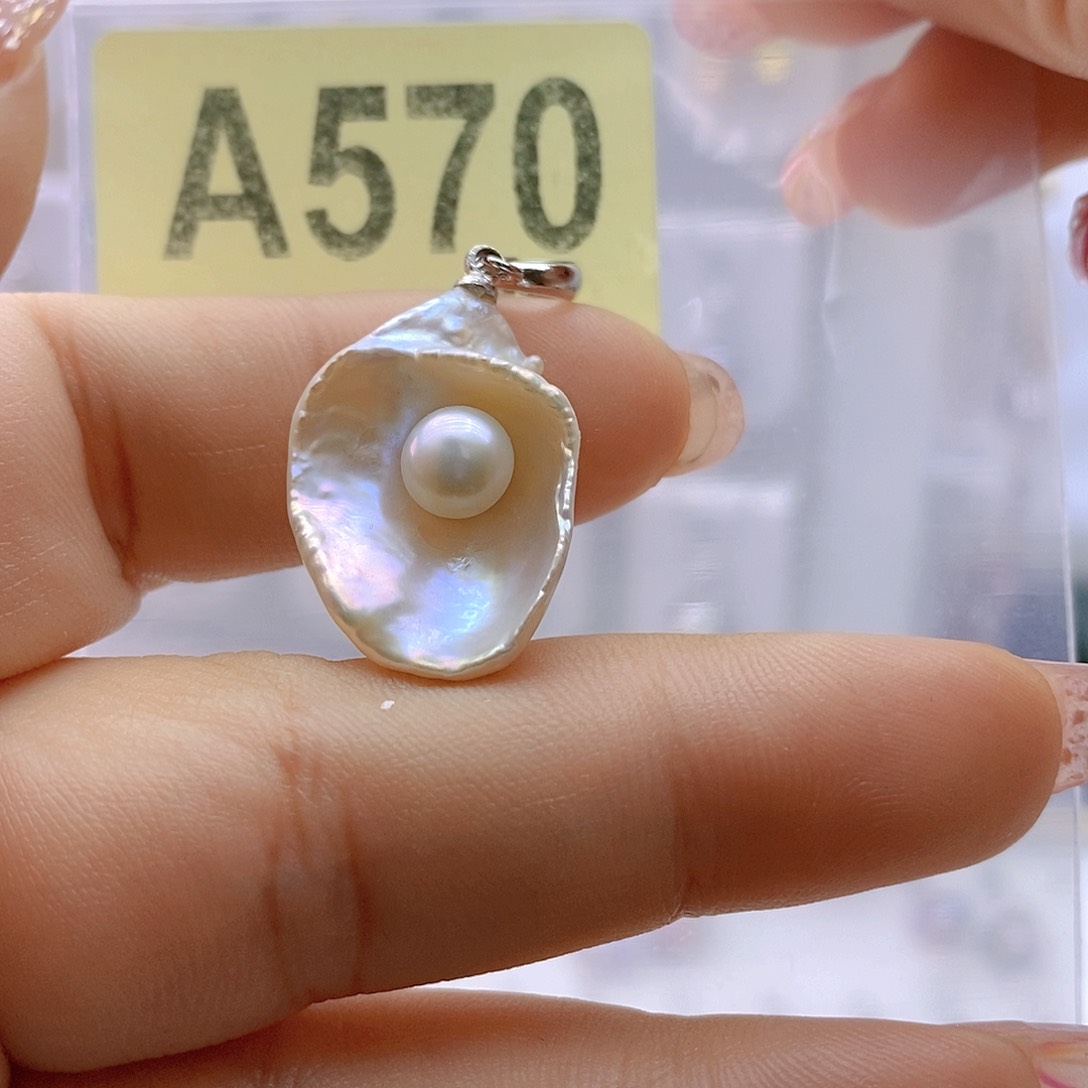 淡水珍珠颈饰银S925镶嵌@****)