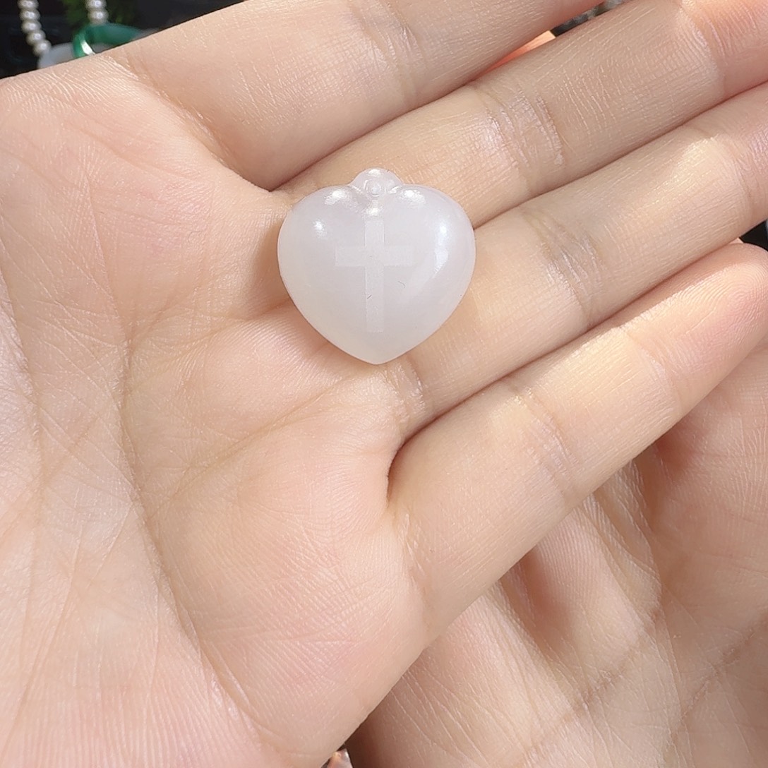 和田玉银S925镶嵌颈饰