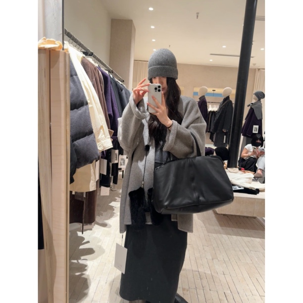 【松弛有度】极简慵懒无扣双面大衣（HZ2552#）爱唯依