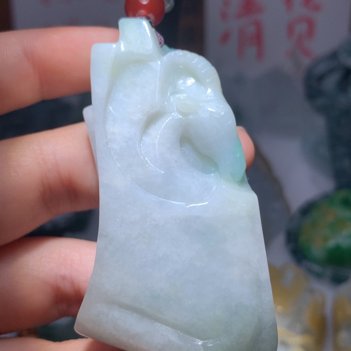 翡翠颈饰未镶嵌保真天然A货翡翠